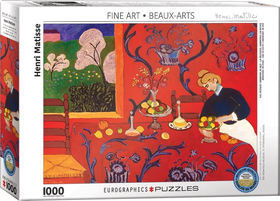 Henri Matisse Harmony in Red Fine Art 1000 Piece Puzzle Eurographics