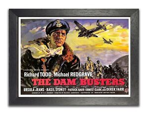 The Dam Buster Vintage History Movie Poster War Drama Film WW2 Bomber Command