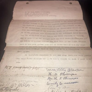 Dunklin County Missouri petition for parole sign by 89 local citizens 1934 - Picture 1 of 20