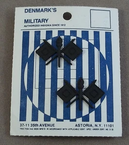 Oficial del Cuerpo de Señales del Ejército De Colección Collar Tenue Rama Insignia Nuevo de Lote Antiguo Dinamarca - Imagen 1 de 2