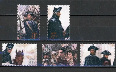 Scott # 1689 - 5 SIBGLE 31 CENT WASHINGTON AT VALLEY FIRGE STAMPS  XF - OG - MNH - Image 1 of 4