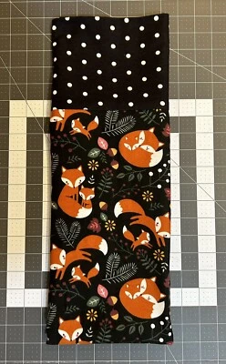 Funda de almohada casera de franela a lunares de zorro - hecha a mano, tamaño estándar Foto 1 de 2