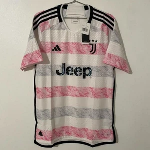 Adidas Juventus Authentic 2023/24 Pink & White Away Jersey Men's Large NWT $150  - Picture 1 of 8