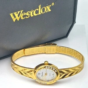Vintage Westclox LTX120 098 Women's Quartz Watch – Gold Tone, New Battery,... - Picture 1 of 9