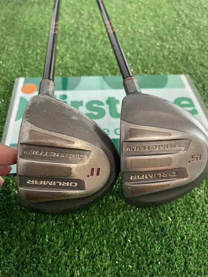 Orlimar Trimetal Driver and 3 Woods Set Regular Graphite Shafts - Image 1 of 4