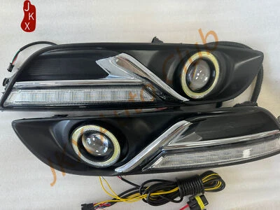 Luz de conducción antiniebla diurna Halo COB ojo de ángel para Nissan Sentra 13 14 15 LED DRL Foto 1 de 4