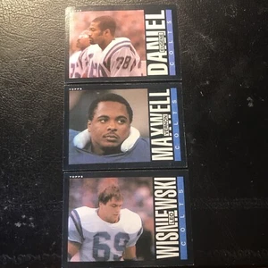 1985 Topps ROOKIE Eugene Daniel & Leo Wisniewski & Vernon Maxwell. 3 CardsColts - Picture 1 of 7