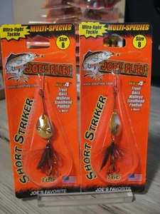 2 Joe's Flies Size 8 Inline SpinnerBaits Short Striker / Joe's Favorite 166-8 - Picture 1 of 6