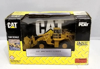 VINTAGE TOY CATERPILLAR CAT 988G WHEEL LOADER NORSCOT DIECAST 1:64 WHEEL TRACTOR - Image 1 of 4