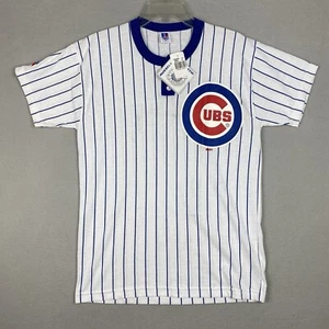 Nueva camiseta vintage de los Chicago Cubs Russell Athletics de la década de 2000 a rayas medianas MLB - Imagen 1 de 6