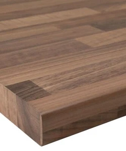 Walnut Block 40mm Laminate Kitchen Worktop - 1m 2m & 3m + Free Edging Strip - Picture 1 of 2