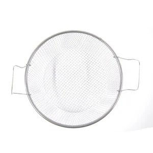 Stainless Steel Mesh Cook Strainer Pasta Noodle Drain Fry Basket Food Colander - Picture 1 of 4