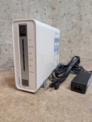 QNAP TS-112P Single Bay NAS + 2TB WD Red HDD and OEM Power Supply TESTED!! - Image 1 of 4