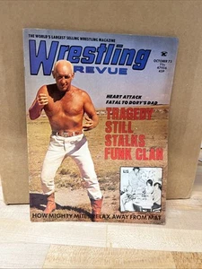 Wrestling Revue Magazine-Tragedy Still Stalks Funk Clan. October 1973. VG Box280 - Picture 1 of 8