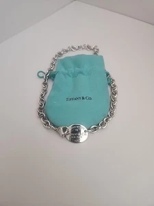 Tiffany & Co. - Vintage “Please Return To Tiffany” Oval Tag Necklace 16in - Picture 1 of 9