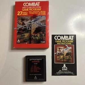 Atari 2600 - COMBAT Game - Complete CIB w/ Original Box & Manual - Tested Works! - Picture 1 of 11