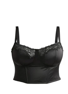 Sujetador bustier de encaje satinado Parade talla M - Imagen 1 de 1