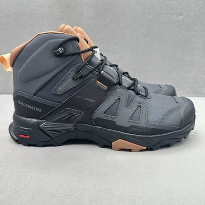 Salomon X Ultra Mid 4 GTX Mujer Talla 8 Botas de Senderismo Gris Moca Mousse Exterior Foto 1 de 4