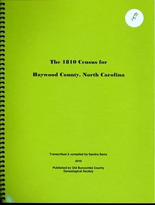 The 1810 Census for Haywood County, North Carolina  - Picture 1 of 2