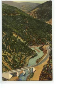 Floyd Hill Bridge Crossing Clear Creek Canyon, Idaho Springs, Colorado Postcard - Picture 1 of 2