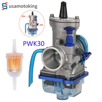 Carburetor 30mm Carb PWK30 Fit for Honda Yamaha Dirt KTM Keihin Suzuki Kawasaki - Image 1 of 4