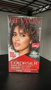 Revlon Colorsilk Beautiful Color 43 Medium Golden Brown Permanent Hair Dye Gel - Picture 1 of 5