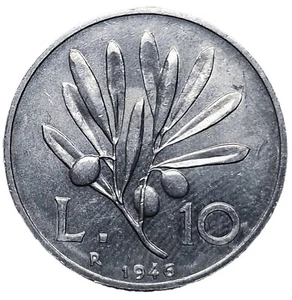 Repubblica italiana - 10 Lire Ulivo 1946 R / SPL/QFDC - Foto 1 di 2