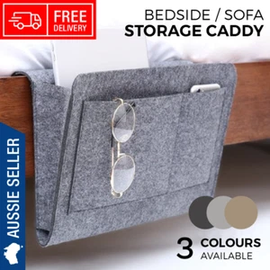Bedside Sofa Lounge Storage Caddy Felt 3 Colours Available - Picture 1 of 8