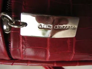 Bolso de hombro/cartera de mano Liz Claiborne roja de colección - Imagen 1 de 12