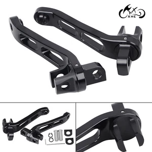 Male Mount Foot Pegs Heel Rests Brackets For Harley Dyna Softail Super Glide FXD - Picture 1 of 12
