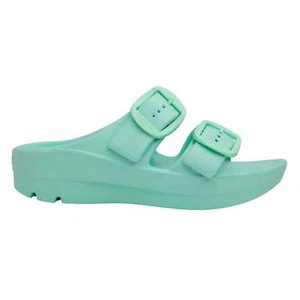 TELIC Women's Boise Bliss Seafoam Green/Green Buckle Sandals (800-30) - Picture 1 of 7