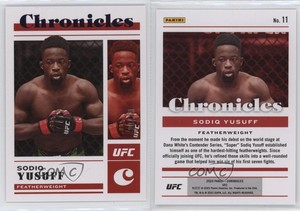 2023 Panini Chronicles UFC Purple /49 Sodiq Yusuff #11