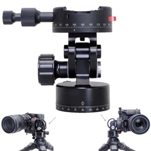 iShoot 2D 360° Panorama Cabeza de trípode Cabeza esférica con indexación coaxial Abrazadera giratoria - Imagen 1 de 14