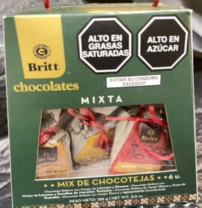 Britt Brands PERU Chocolates MIXTA 6 piece traditional 8/24 Gourmet (3B) - Picture 1 of 6