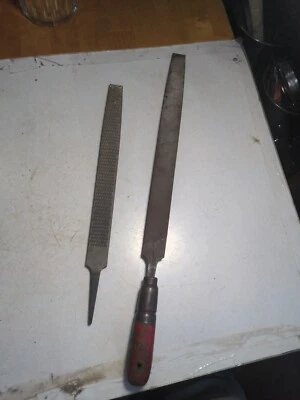 2 Nicholson Files Rasp  12 1/2" long & Mill Bastard 17 1/2" long  - Image 1 of 4