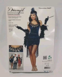 1920's Gatsby Flapper Downtown Doll Adult Costume Size: Large - Picture 1 of 4