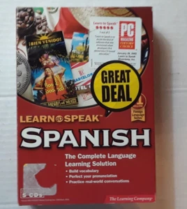 The Learning Company Learn to Speak Spanish CDs PC Language Course Software - Picture 1 of 8