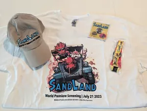 Akira Toriyama Sand Land SDCC Exclusive 2023 T-Shirt, Hat, Pin and Lanyard Set - Picture 1 of 2