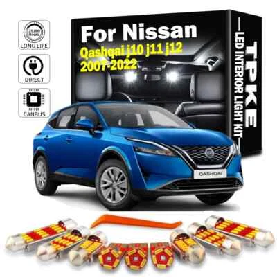 Canbus Car LED Interior Map Light Kit For Nissan Qashqai J10 J11 J12 2007-2022 - Image 1 of 4