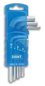 EIGHT  STANDARD HEX WRENCH SET (9pcs) RS-9D - Picture 1 of 1