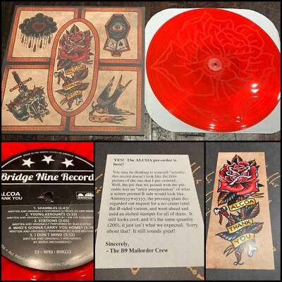 ALCOA Thank You EP Red Vinyl 200-Defeater Make Do And Mend I Am The Avalanche - Image 1 of 4