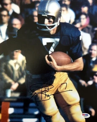 JOE THEISMANN SIGNED AUTOGRAPHED 11x14 PHOTO NOTRE DAME FIGHTING IRISH PSA/DNA - Image 1 of 3