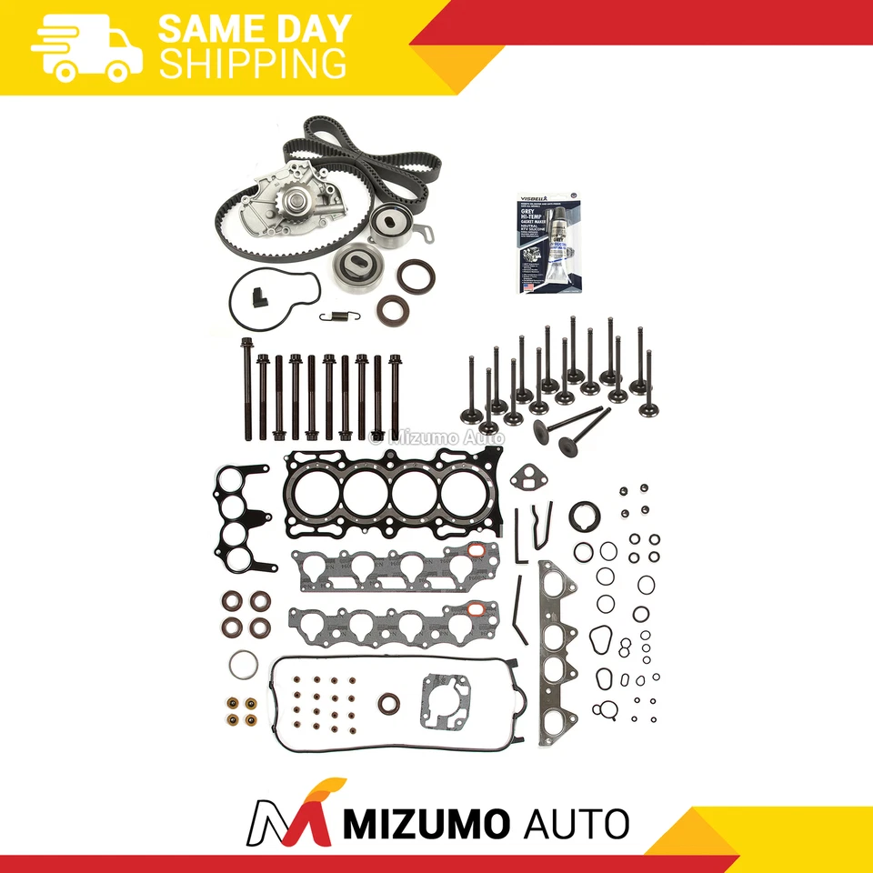 Juego de juntas de culata válvulas correa de distribución apto para 98-02 Honda Acura F23A1 F23A4 F23A5 Foto 1 de 4