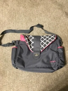 Bolso de pañales Carter's gris/rosa - Imagen 1 de 6