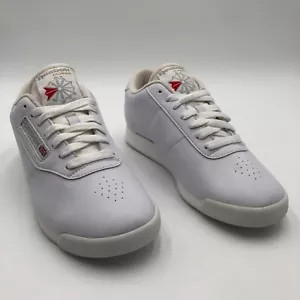 Reebok Classics Princess Women's Size 6.5 W White Leather Lace up - Picture 1 of 10