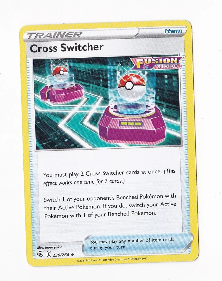 2021 Pokémon Trainer CROSS SWITCHER 230/264 Item Fusion Strike - Image 1 of 1