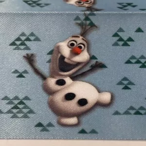 10 Disney Frozen Coperta Fantasia Legatura 4,75yd Danzante Olaf Tessuto Strisce Artigianato - Foto 1 di 16