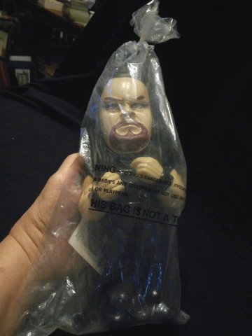 New 2001 WWF Attitude 3-D Sipper Water Bottle 12" Ringside Supplies Cover