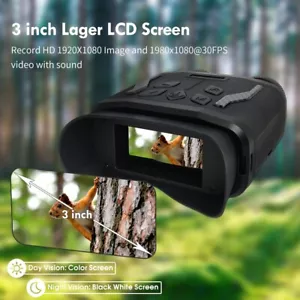 HD 1080P Night Vision Binoculars Goggles with 64G for Complete Darkness Hunting - Picture 1 of 8
