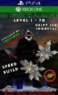Diablo 3 - PS4 - XboxOne - Conjunto de velocidade bárbaro modificado - Whirlwind - Grift 150 - Imagem 1 de 4